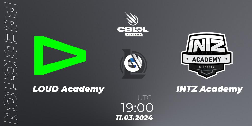 Prognose für das Spiel LOUD Academy VS INTZ Academy. 11.03.24. LoL - CBLOL Academy Split 1 2024