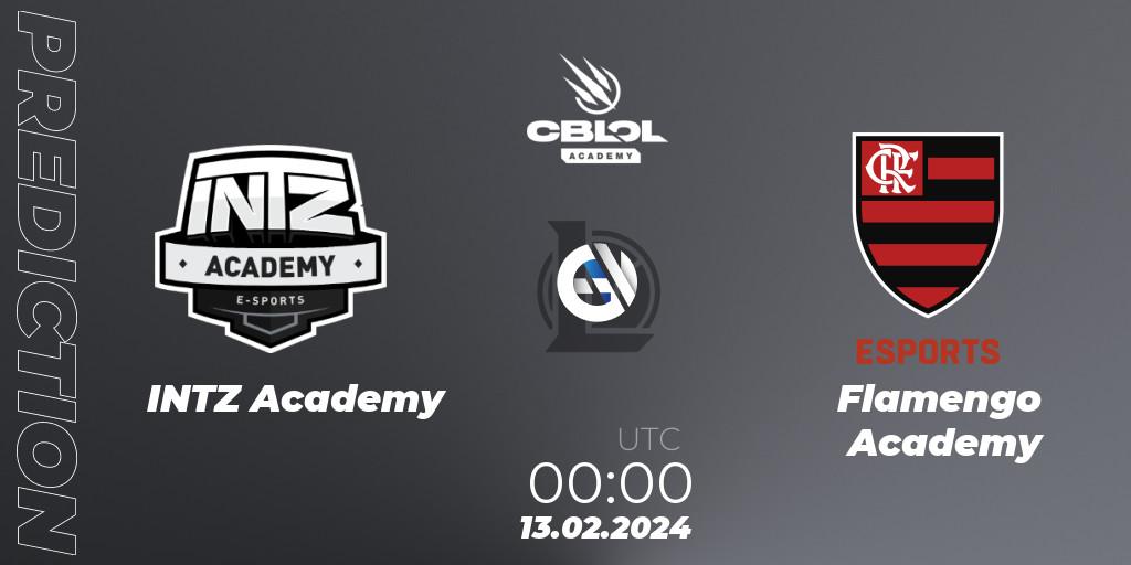 Prognose für das Spiel INTZ Academy VS Flamengo Academy. 13.02.2024 at 01:00. LoL - CBLOL Academy Split 1 2024