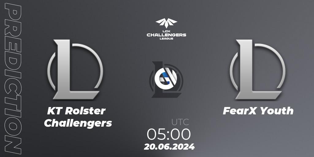 Prognose für das Spiel KT Rolster Challengers VS FearX Youth. 20.06.2024 at 05:00. LoL - LCK Challengers League 2024 Summer - Group Stage