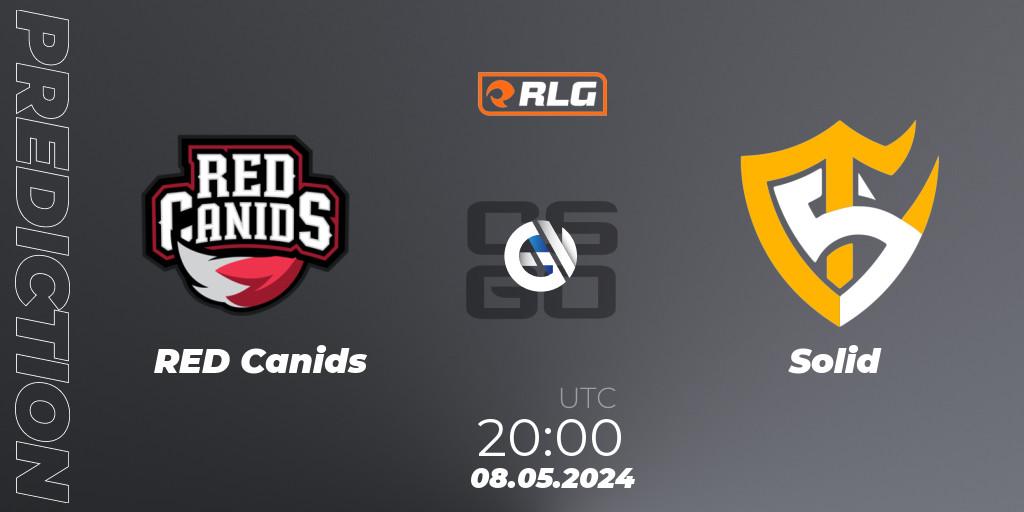 Prognose für das Spiel RED Canids VS Solid. 08.05.2024 at 20:00. Counter-Strike (CS2) - RES Latin American Series #4