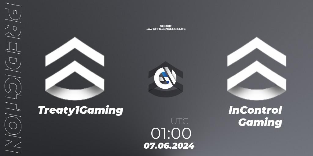 Prognose für das Spiel Treaty1Gaming VS InControl Gaming. 07.06.2024 at 00:00. Call of Duty - Call of Duty Challengers 2024 - Elite 3: NA