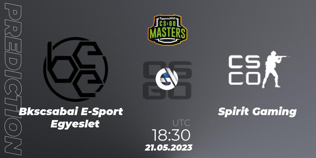 Prognose für das Spiel Békéscsabai E-Sport Egyesület VS Spirit Gaming. 21.05.2023 at 18:30. Counter-Strike (CS2) - TippmixPro Masters Spring 2023