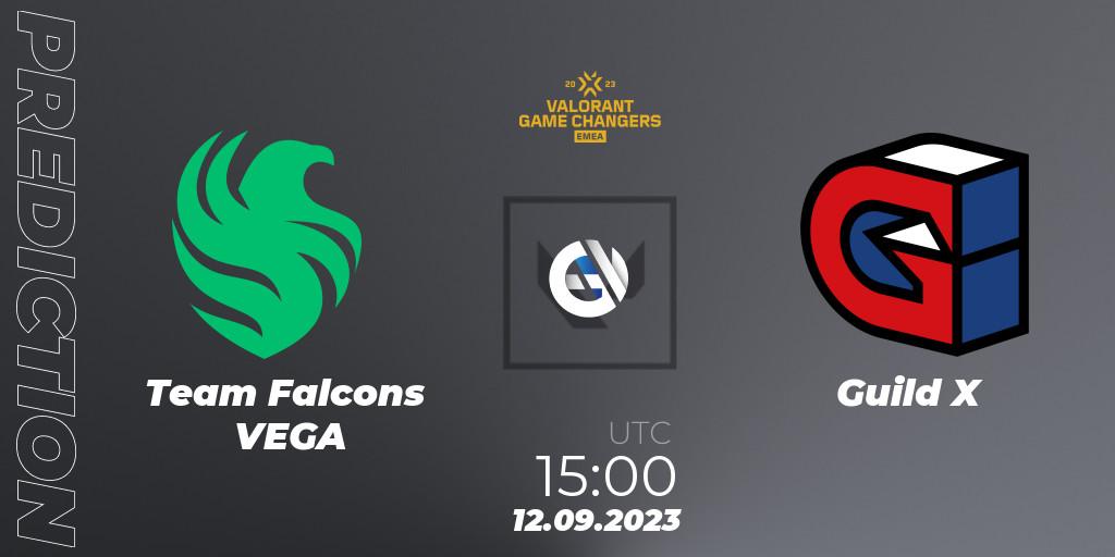 Prognose für das Spiel Team Falcons VEGA VS Guild X. 12.09.2023 at 15:00. VALORANT - VCT 2023: Game Changers EMEA Stage 3 - Group Stage