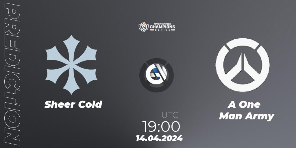 Prognose für das Spiel Sheer Cold VS A One Man Army. 14.04.2024 at 19:00. Overwatch - Overwatch Champions Series 2024 - EMEA Stage 2 Group Stage
