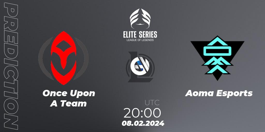 Prognose für das Spiel Once Upon A Team VS Aoma Esports. 08.02.2024 at 20:00. LoL - Elite Series Spring 2024