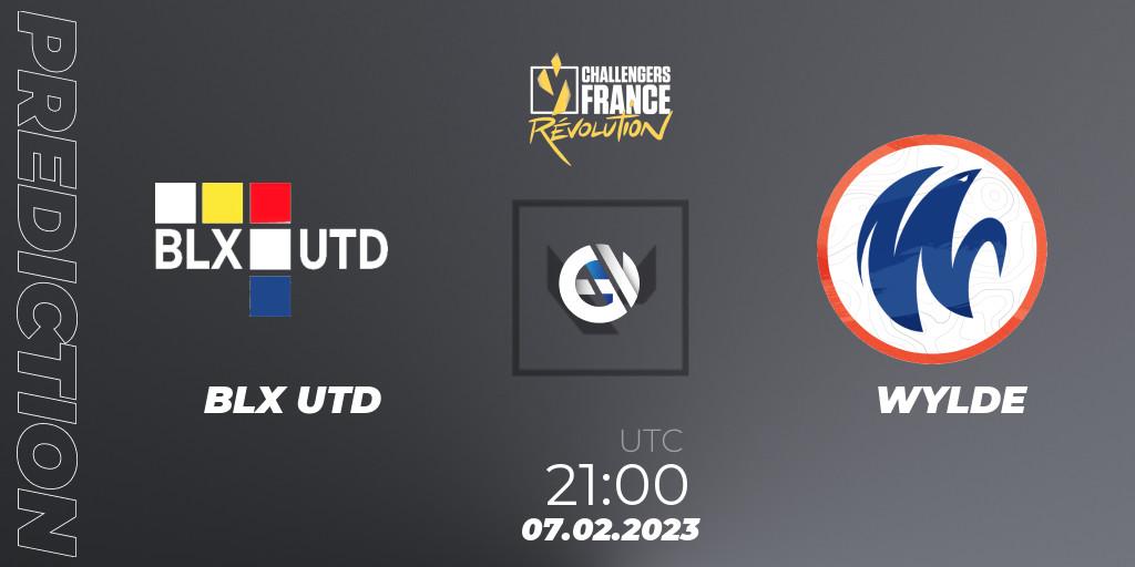 Prognose für das Spiel BLX UTD VS WYLDE. 07.02.23. VALORANT - VALORANT Challengers 2023 France: Revolution Split 1