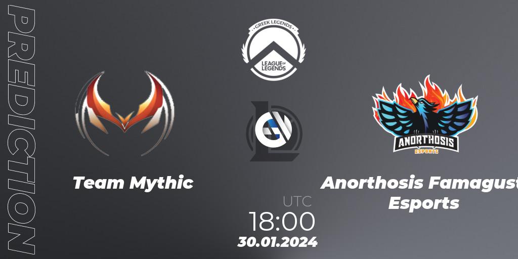 Prognose für das Spiel Team Mythic VS Anorthosis Famagusta Esports. 30.01.2024 at 18:00. LoL - GLL Spring 2024
