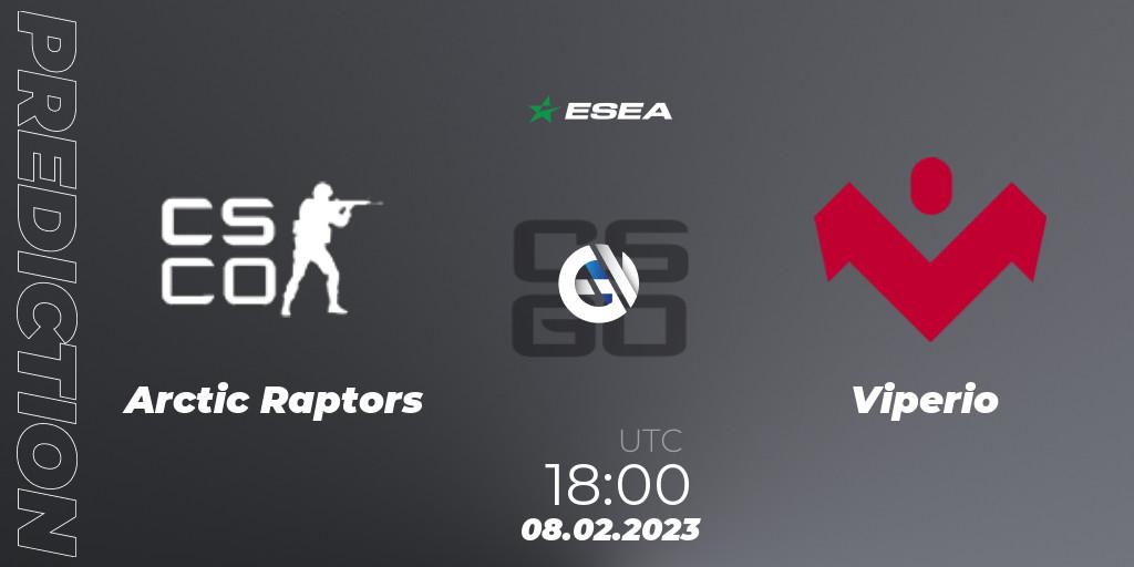 Prognose für das Spiel Arctic Raptors VS Viperio. 08.02.23. CS2 (CS:GO) - ESEA Season 44: Advanced Division - Europe