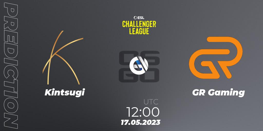 Prognose für das Spiel Kintsugi VS GR Gaming. 17.05.23. CS2 (CS:GO) - ESL Challenger League Season 45: Asia-Pacific