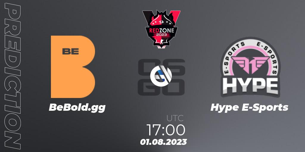 Prognose für das Spiel BeBold.gg VS Hype E-Sports. 01.08.2023 at 17:00. Counter-Strike (CS2) - RedZone PRO League Season 5