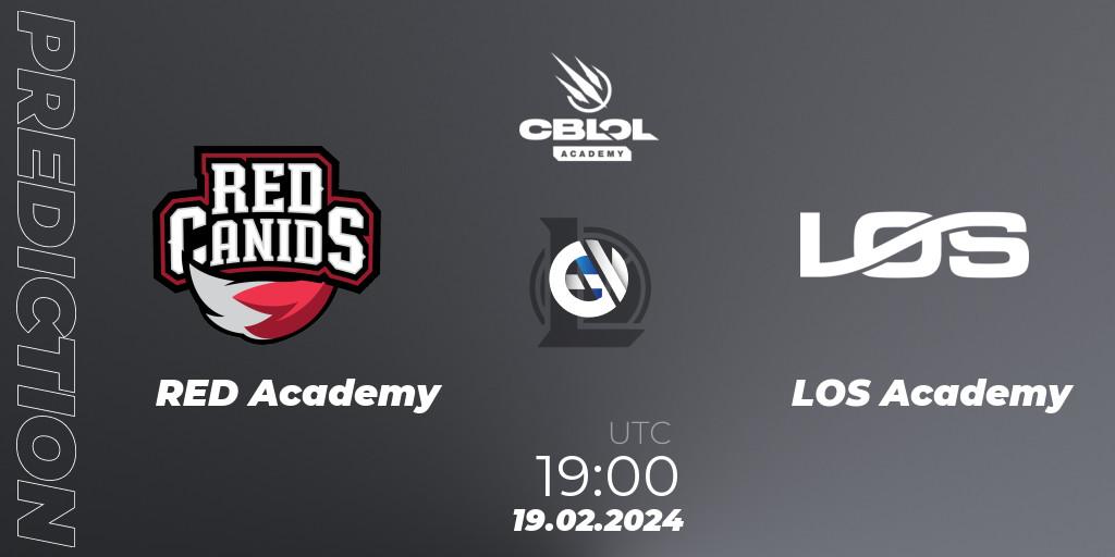 Prognose für das Spiel RED Academy VS LOS Academy. 19.02.24. LoL - CBLOL Academy Split 1 2024