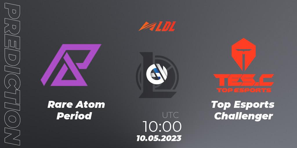 Prognose für das Spiel Rare Atom Period VS Top Esports Challenger. 10.05.2023 at 11:20. LoL - LDL 2023 - Regular Season - Stage 2