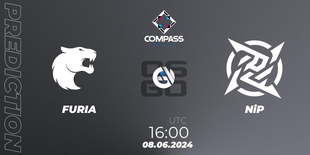 Prognose für das Spiel FURIA VS NiP. 08.06.2024 at 17:25. Counter-Strike (CS2) - YaLLa Compass 2024