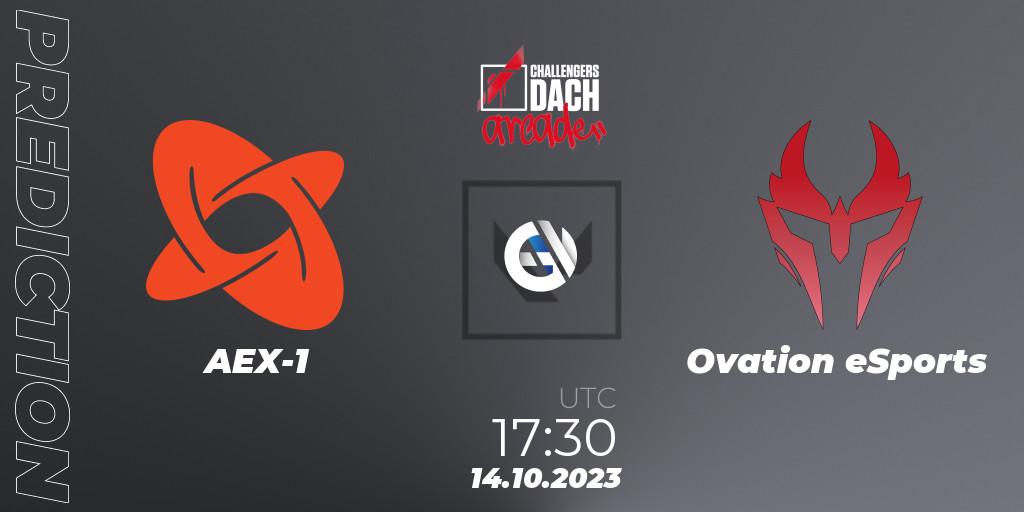 Prognose für das Spiel AEX-1 VS Ovation eSports. 14.10.23. VALORANT - VALORANT Challengers 2023 DACH: Arcade