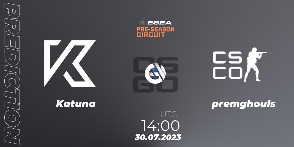 Prognose für das Spiel Katuna VS premghouls. 30.07.23. CS2 (CS:GO) - ESEA Pre-Season Circuit 2023: European Final