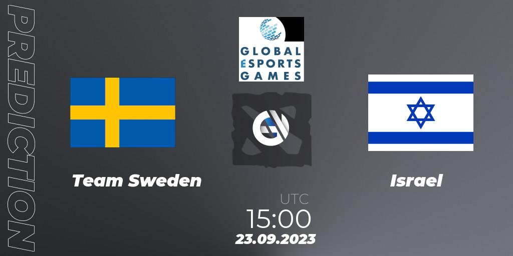 Prognose für das Spiel Team Sweden VS Israel. 23.09.23. Dota 2 - Global Esports Games 2023: Europe Qualifier