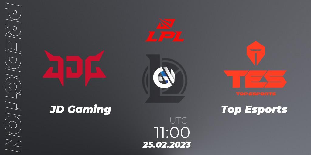 Prognose für das Spiel JD Gaming VS Top Esports. 25.02.2023 at 12:10. LoL - LPL Spring 2023 - Group Stage