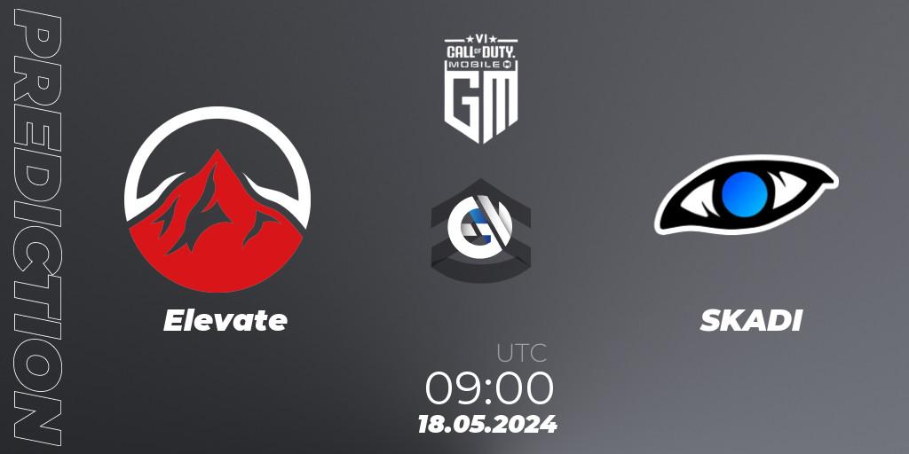 Prognose für das Spiel Elevate VS SKADI. 18.05.2024 at 09:00. Call of Duty - Garena Masters 2024 Season 6