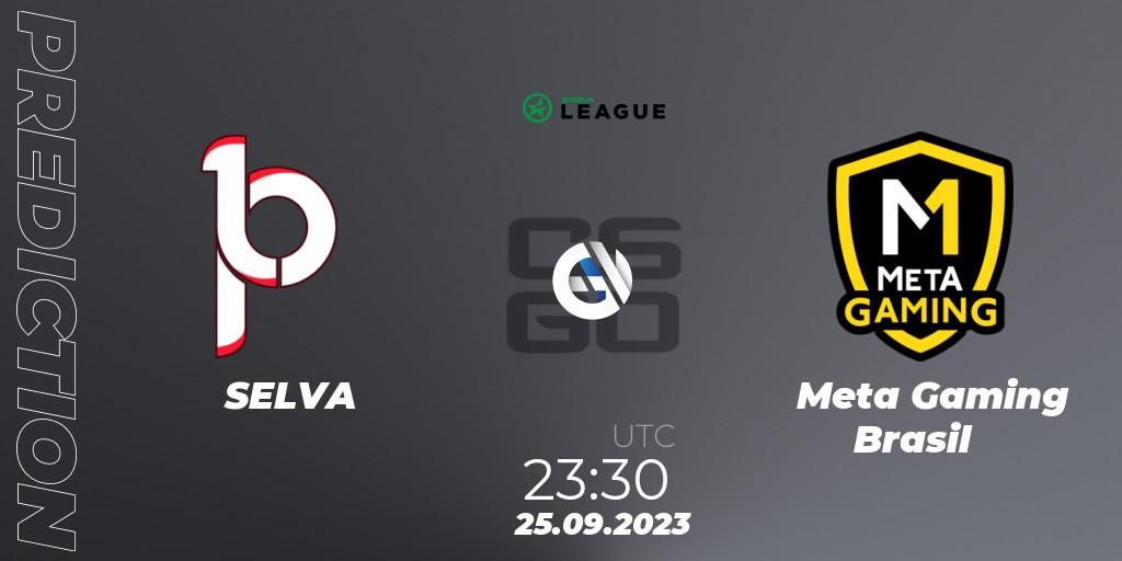 Prognose für das Spiel SELVA VS Meta Gaming Brasil. 27.09.23. CS2 (CS:GO) - ESEA Season 46: Open Division - South America