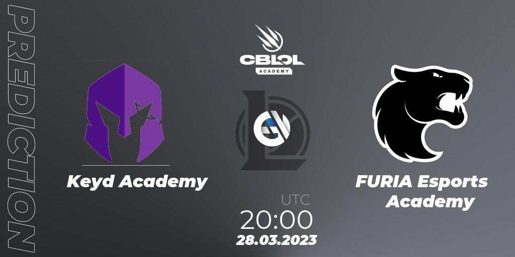 Prognose für das Spiel Keyd Academy VS FURIA Esports Academy. 28.03.23. LoL - CBLOL Academy Split 1 2023