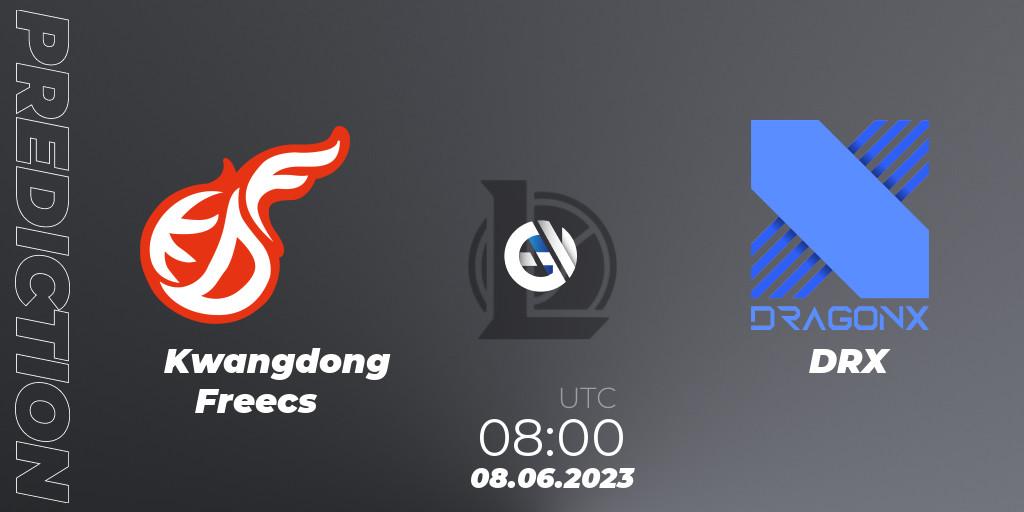 Prognose für das Spiel Kwangdong Freecs VS DRX. 08.06.23. LoL - LCK Summer 2023 Regular Season