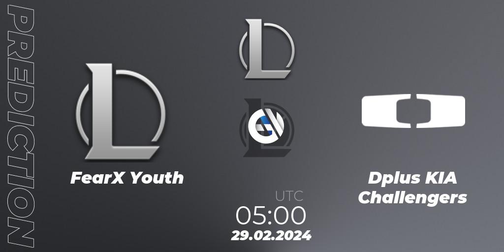 Prognose für das Spiel FearX Youth VS Dplus KIA Challengers. 29.02.24. LoL - LCK Challengers League 2024 Spring - Group Stage