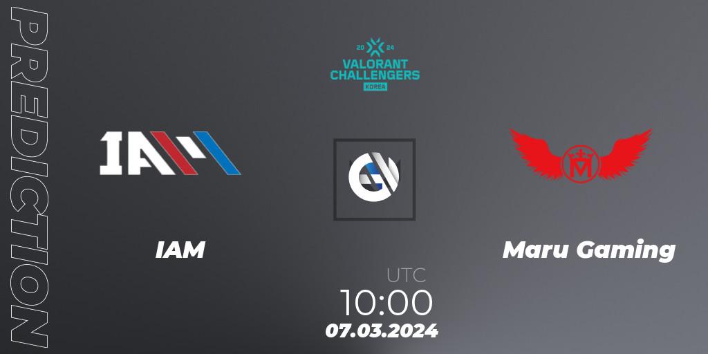 Prognose für das Spiel IAM VS Maru Gaming. 07.03.24. VALORANT - VALORANT Challengers Korea 2024: Split 1