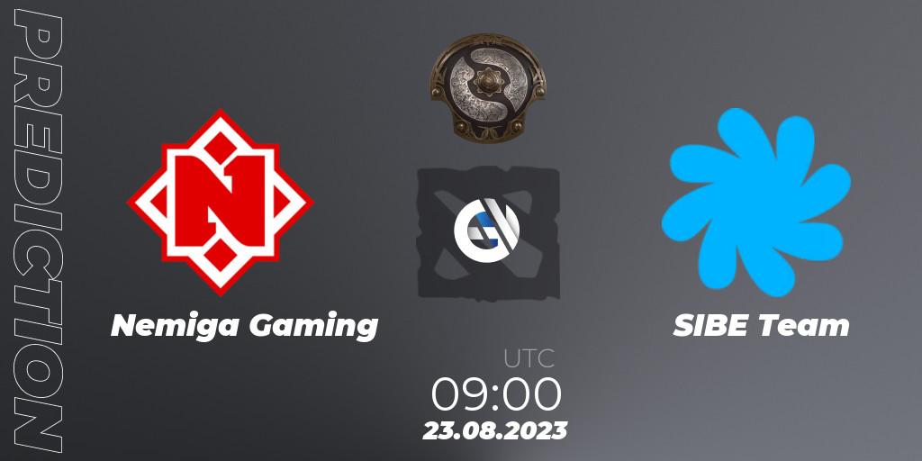 Prognose für das Spiel Nemiga Gaming VS SIBE Team. 23.08.2023 at 09:07. Dota 2 - The International 2023 - Eastern Europe Qualifier