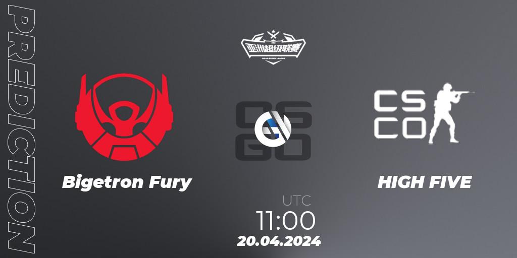 Prognose für das Spiel Bigetron Fury VS HIGH FIVE. 20.04.2024 at 11:00. Counter-Strike (CS2) - Asian Super League Season 3