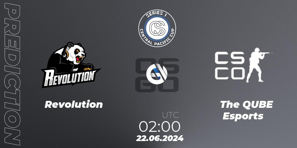 Prognose für das Spiel Revolution VS The QUBE Esports. 22.06.2024 at 02:00. Counter-Strike (CS2) - Central Pacific Cup: Series 1