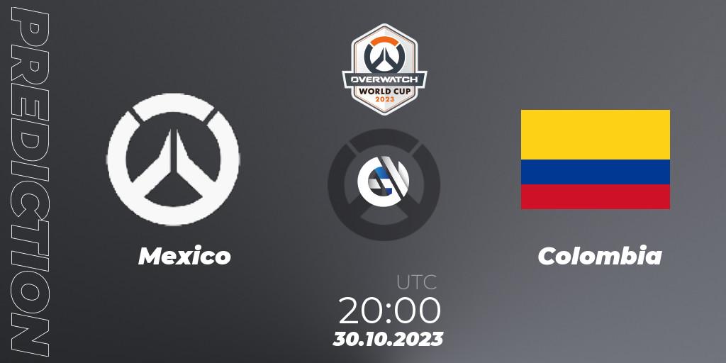 Prognose für das Spiel Mexico VS Colombia. 30.10.23. Overwatch - Overwatch World Cup 2023