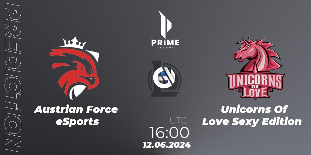 Prognose für das Spiel Austrian Force eSports VS Unicorns Of Love Sexy Edition. 12.06.2024 at 17:00. LoL - Prime League Summer 2024