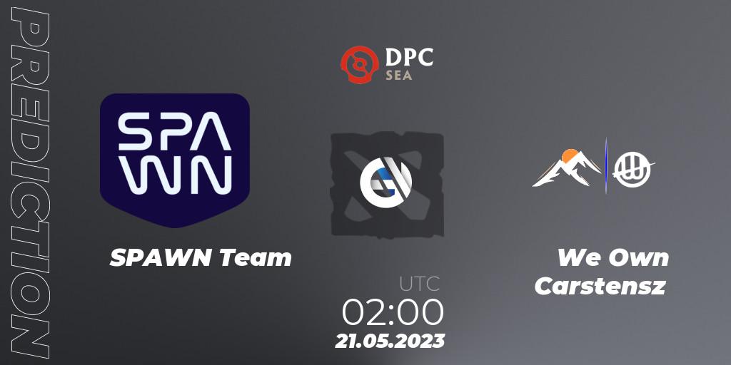 Prognose für das Spiel SPAWN Team VS We Own Carstensz. 21.05.2023 at 02:02. Dota 2 - DPC SEA 2023 Tour 3: Closed Qualifier