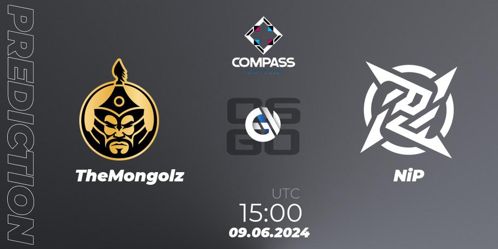Prognose für das Spiel TheMongolz VS NiP. 09.06.2024 at 15:00. Counter-Strike (CS2) - YaLLa Compass 2024