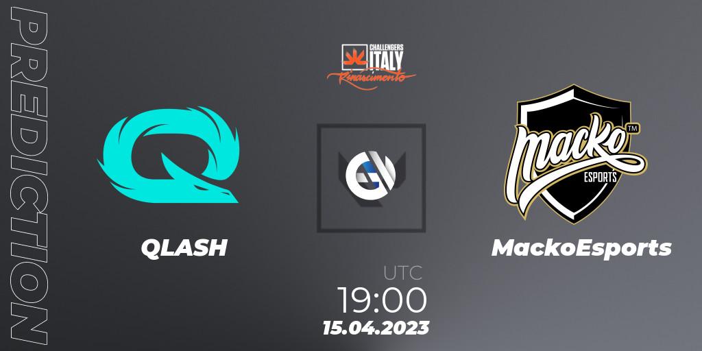 Prognose für das Spiel QLASH VS MackoEsports. 15.04.2023 at 20:30. VALORANT - VALORANT Challengers 2023 Italy: Rinascimento Split 2