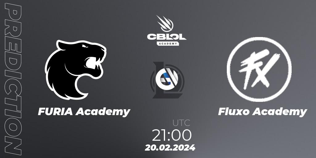 Prognose für das Spiel FURIA Academy VS Fluxo Academy. 20.02.24. LoL - CBLOL Academy Split 1 2024