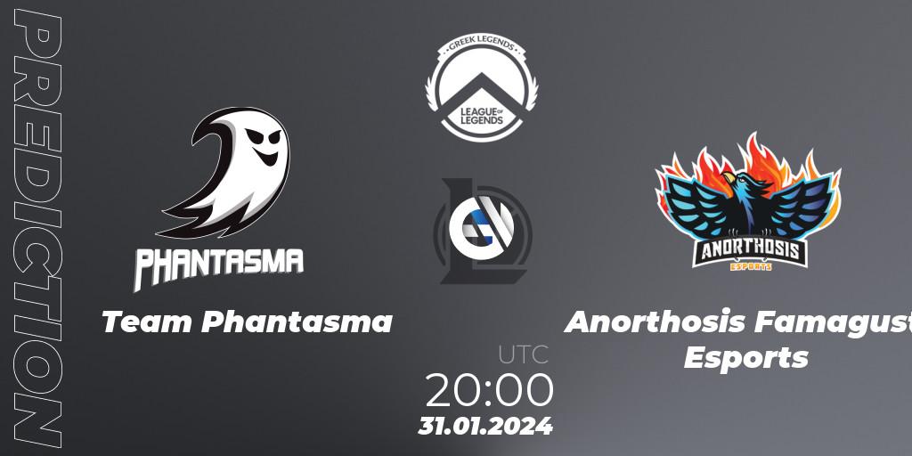 Prognose für das Spiel Team Phantasma VS Anorthosis Famagusta Esports. 31.01.2024 at 20:00. LoL - GLL Spring 2024