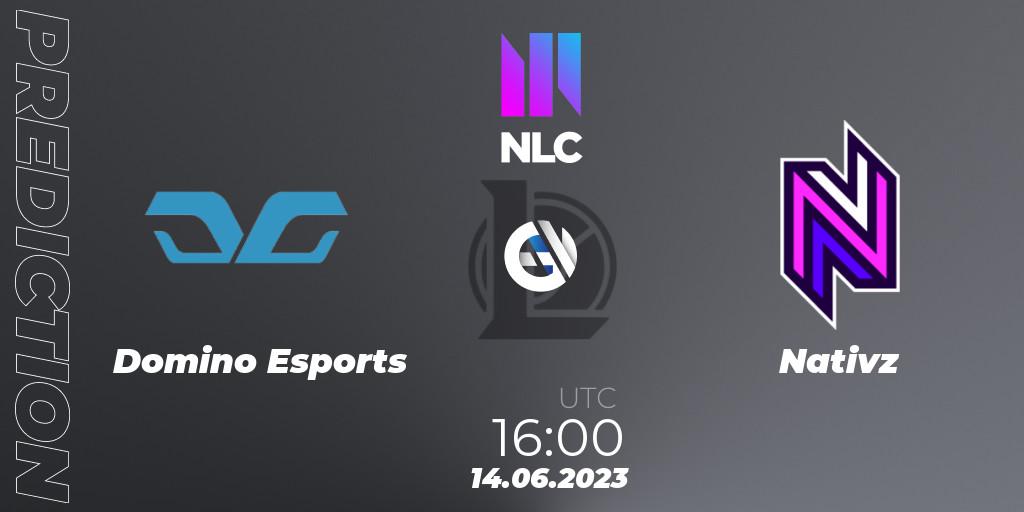 Prognose für das Spiel Domino Esports VS Nativz. 14.06.23. LoL - NLC Summer 2023 - Group Stage