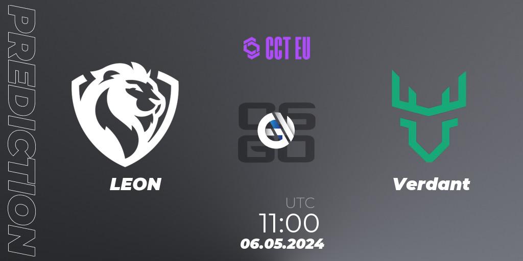 Prognose für das Spiel LEON VS Verdant. 06.05.2024 at 11:00. Counter-Strike (CS2) - CCT Season 2 European Series #3 Play-In