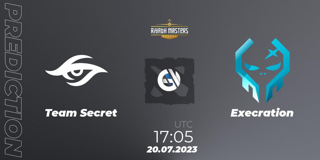 Prognose für das Spiel Team Secret VS Execration. 20.07.2023 at 17:05. Dota 2 - Riyadh Masters 2023