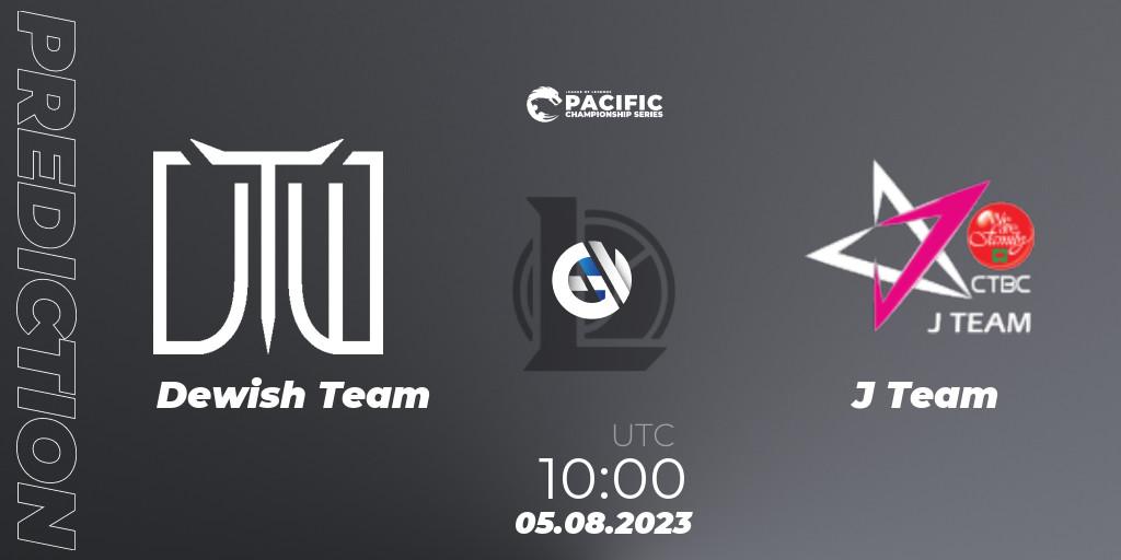 Prognose für das Spiel Dewish Team VS J Team. 06.08.23. LoL - PACIFIC Championship series Group Stage
