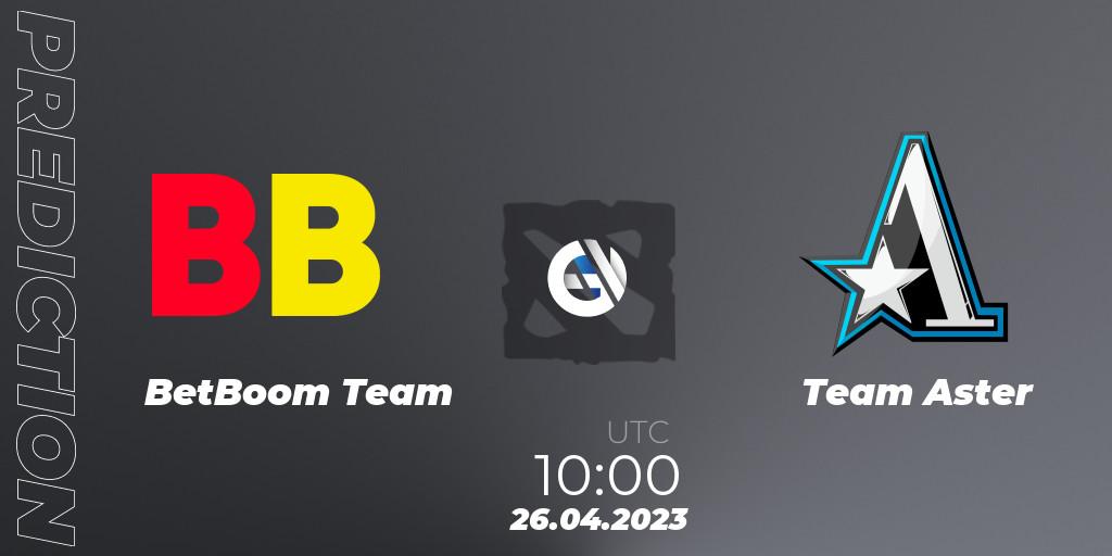 Prognose für das Spiel BetBoom Team VS Team Aster. 26.04.23. Dota 2 - The Berlin Major 2023 ESL - Group Stage