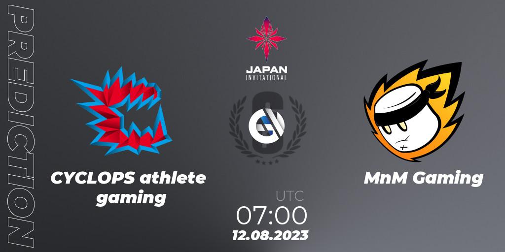 Prognose für das Spiel CYCLOPS athlete gaming VS MnM Gaming. 12.08.23. Rainbow Six - Japan Invitational - 2023
