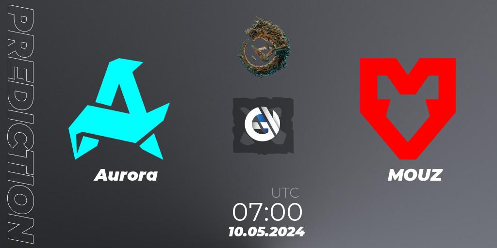 Prognose für das Spiel Aurora VS MOUZ. 10.05.24. Dota 2 - PGL Wallachia Season 1 - Group Stage