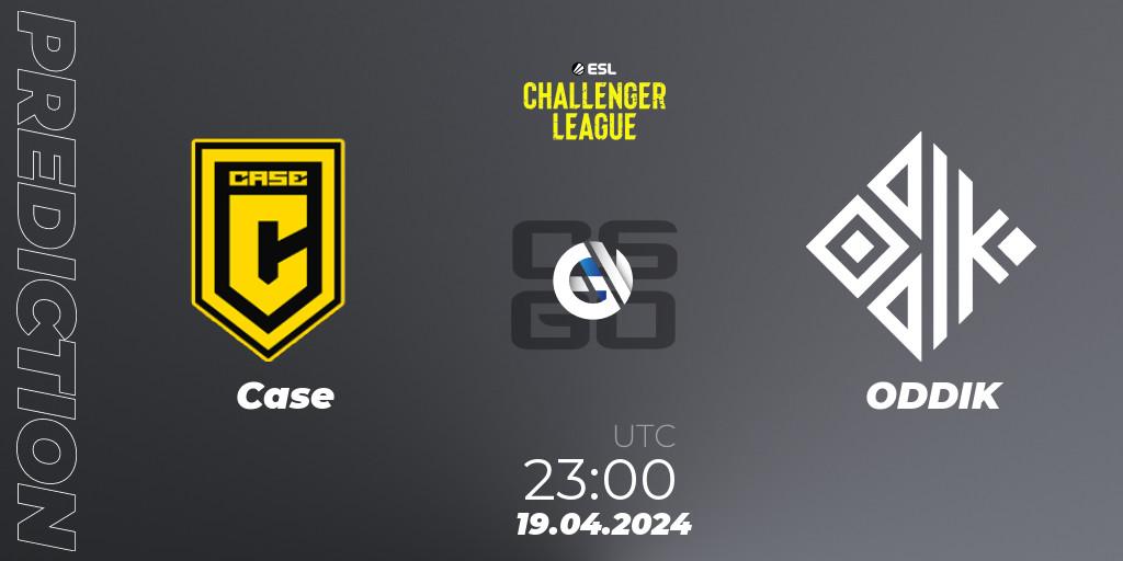 Prognose für das Spiel Case VS ODDIK. 02.05.24. CS2 (CS:GO) - ESL Challenger League Season 47: South America