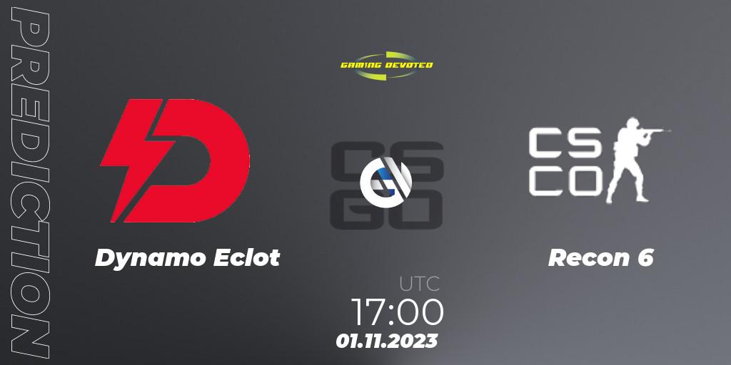 Prognose für das Spiel Dynamo Eclot VS Recon 6. 01.11.2023 at 17:00. Counter-Strike (CS2) - Gaming Devoted Become The Best
