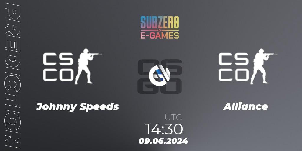 Prognose für das Spiel Johnny Speeds VS Alliance. 09.06.2024 at 15:00. Counter-Strike (CS2) - SubZero E-Games 2024