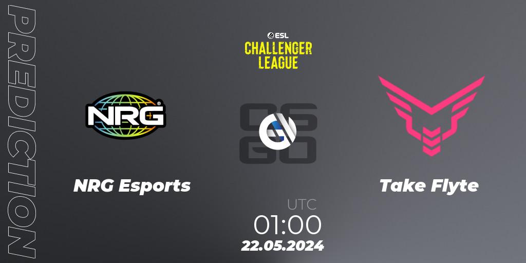 Prognose für das Spiel NRG Esports VS Take Flyte. 22.05.2024 at 01:00. Counter-Strike (CS2) - ESL Challenger League Season 47: North America