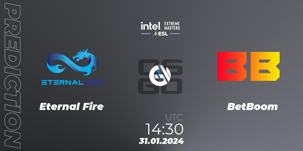 Prognose für das Spiel Eternal Fire VS BetBoom. 31.01.24. CS2 (CS:GO) - IEM Katowice 2024 Play-in