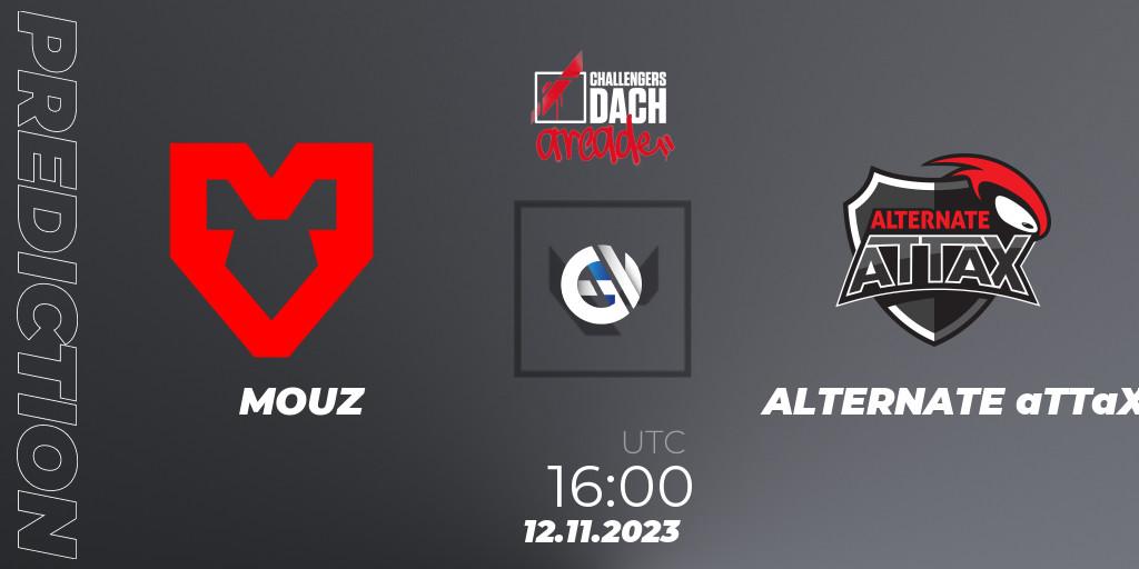 Prognose für das Spiel MOUZ VS ALTERNATE aTTaX. 12.11.23. VALORANT - VALORANT Challengers 2023 DACH: Arcade
